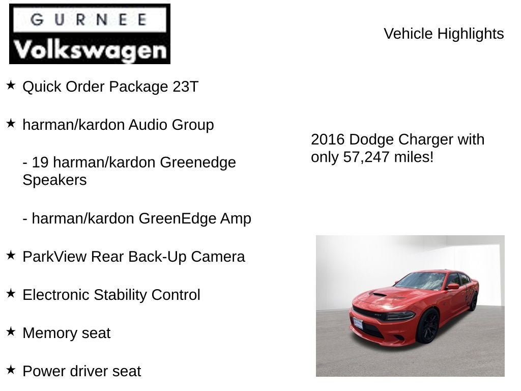 2016 Dodge Charger SRT Hellcat