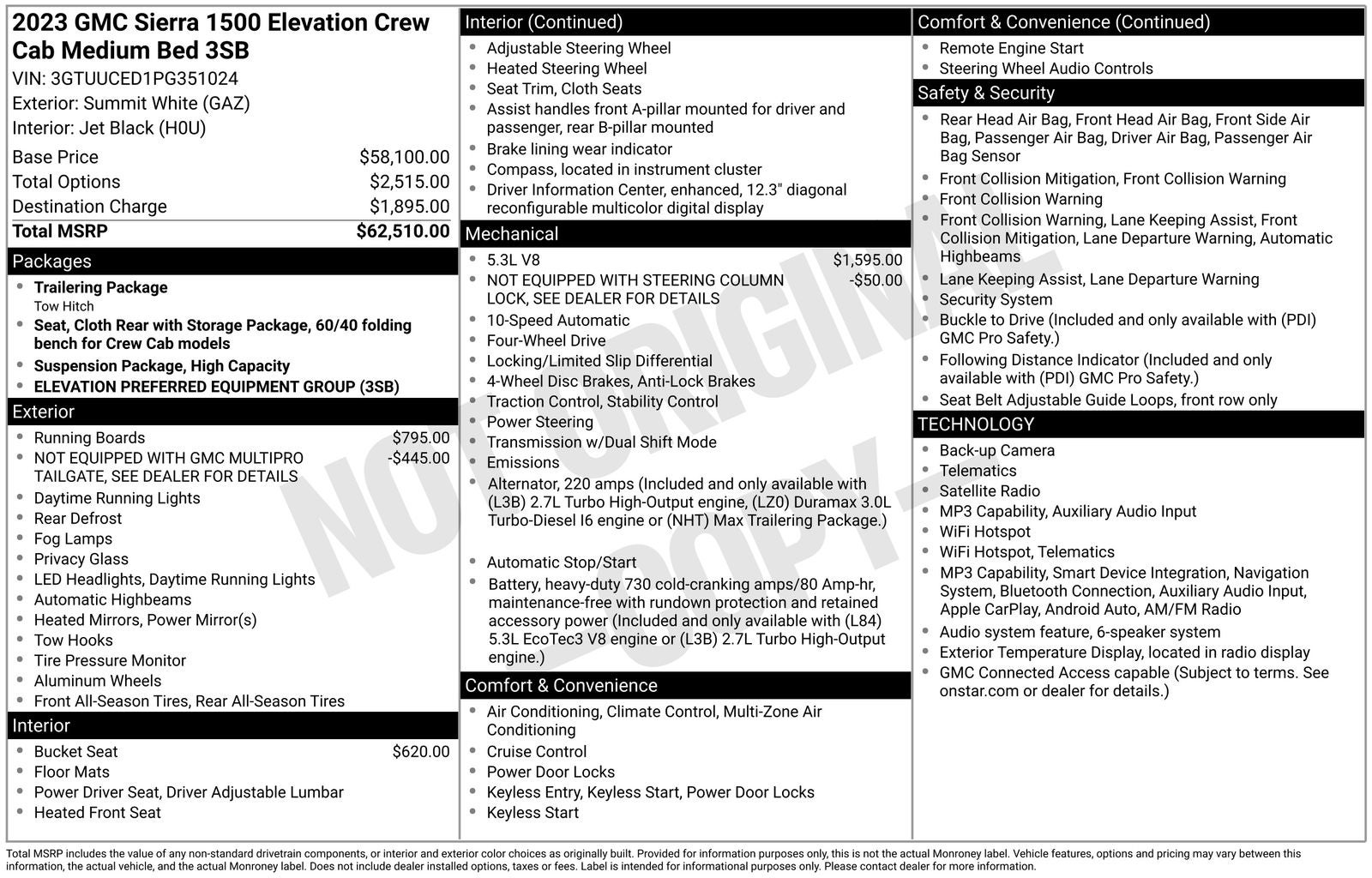2023 GMC Sierra 1500 Elevation