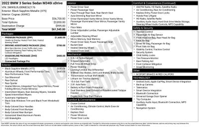 2022 BMW 3 Series M340i xDrive