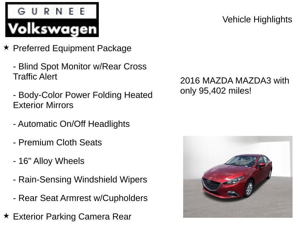 2016 Mazda Mazda3 i Sport