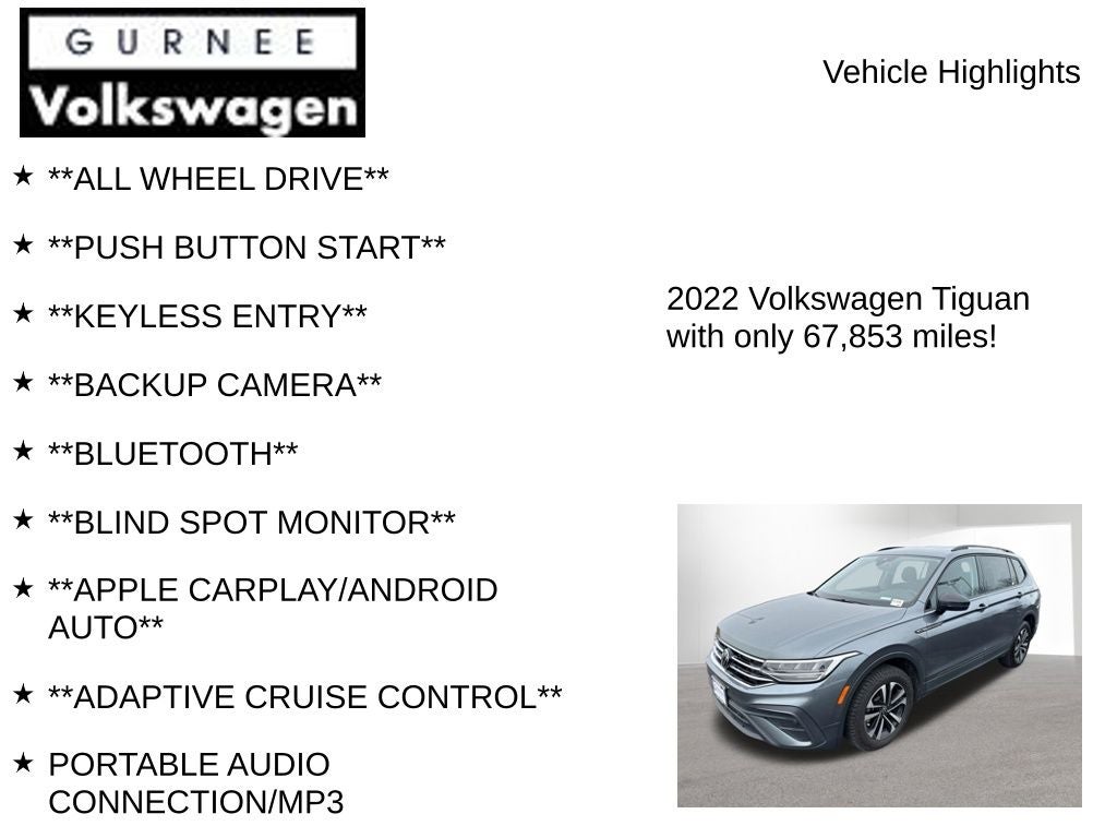 2022 Volkswagen Tiguan 2.0T S