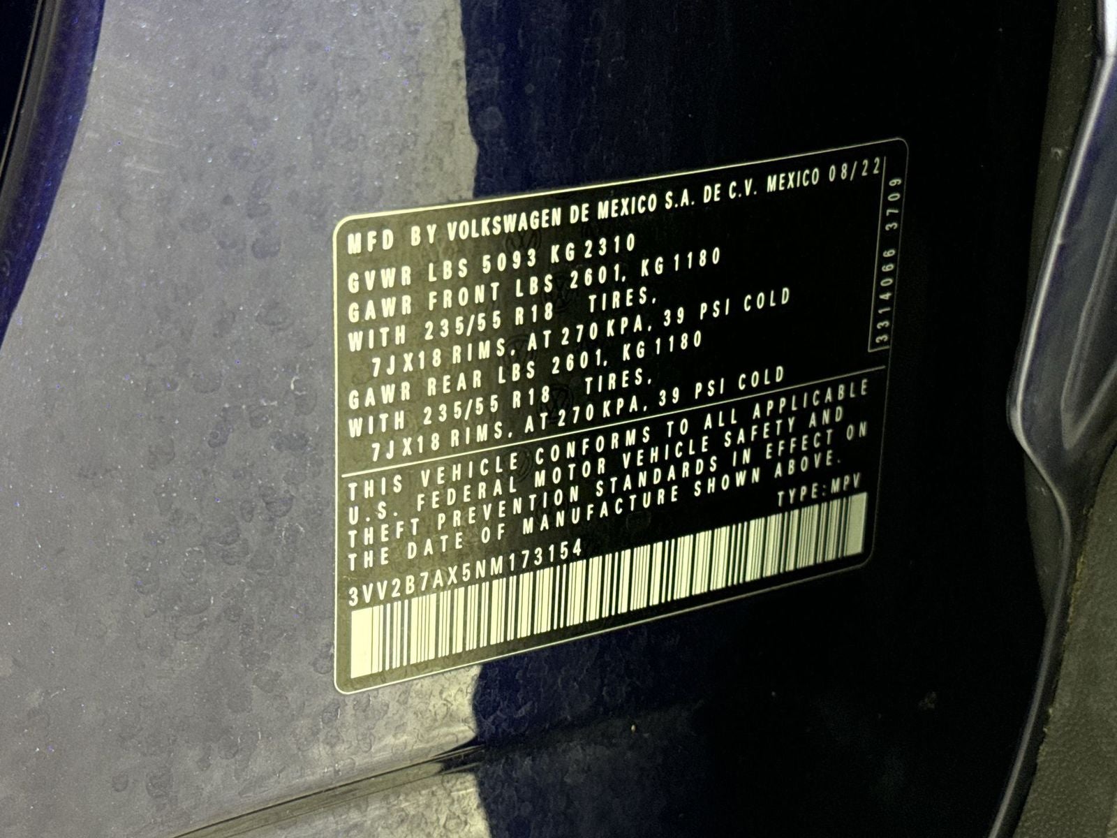 2022 Volkswagen Tiguan 2.0T SE