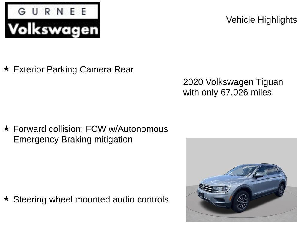 2020 Volkswagen Tiguan 2.0T SE 4Motion