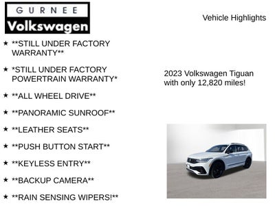 2023 Volkswagen Tiguan 2.0T SE R-Line Black