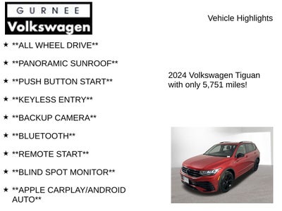 2024 Volkswagen Tiguan 2.0T SE R-Line Black