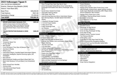2023 Volkswagen Tiguan 2.0T S