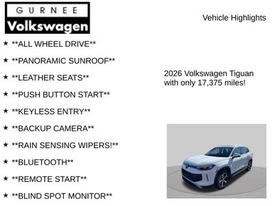 2026 Volkswagen Tiguan 2.0T SE