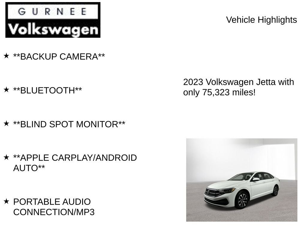 2023 Volkswagen Jetta 1.5T S