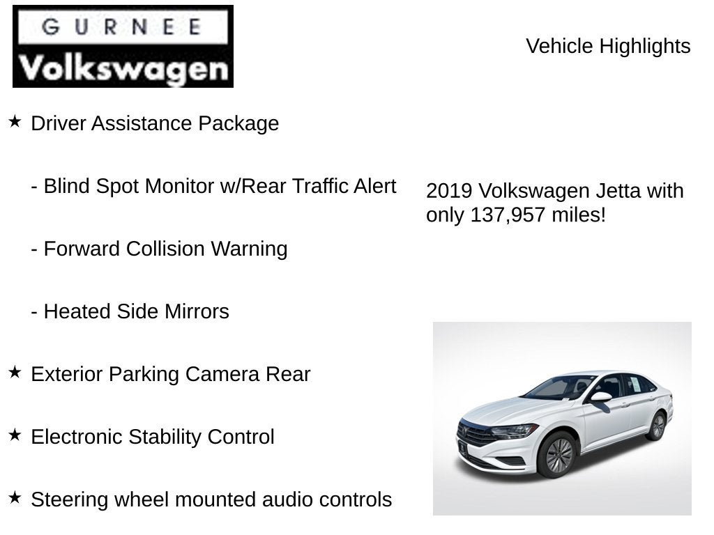 2019 Volkswagen Jetta 1.4T S