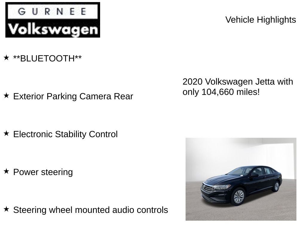 2020 Volkswagen Jetta 1.4T S