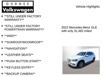 2022 Mercedes-Benz GLE GLE 350 4MATIC®