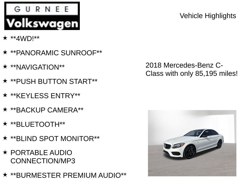 2018 Mercedes-Benz C-Class C 43 AMG® 4MATIC®