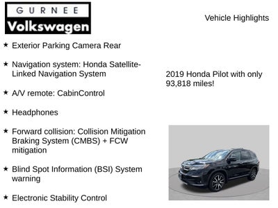 2019 Honda Pilot Touring 8 Passenger
