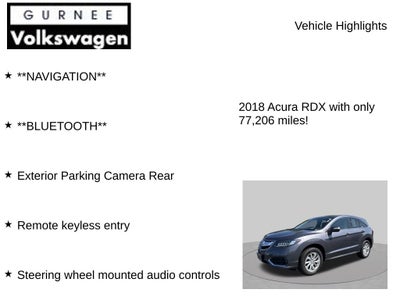 2018 Acura RDX Technology Package