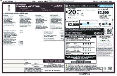 2020 Lincoln Aviator Reserve Premium