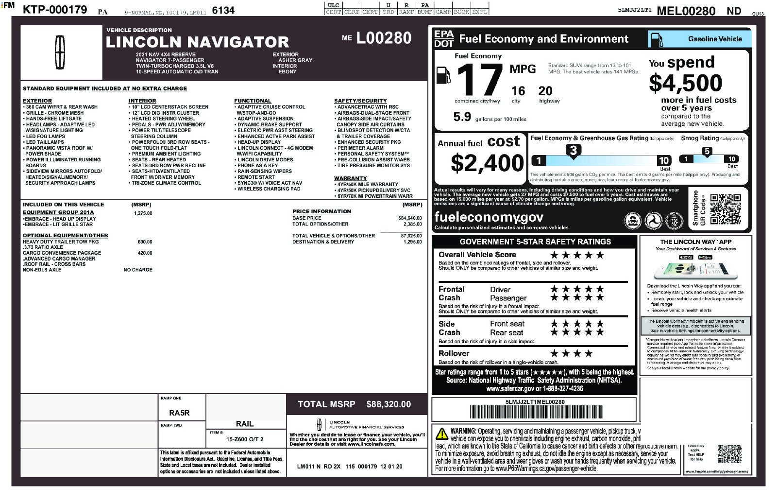 2021 Lincoln Navigator Reserve