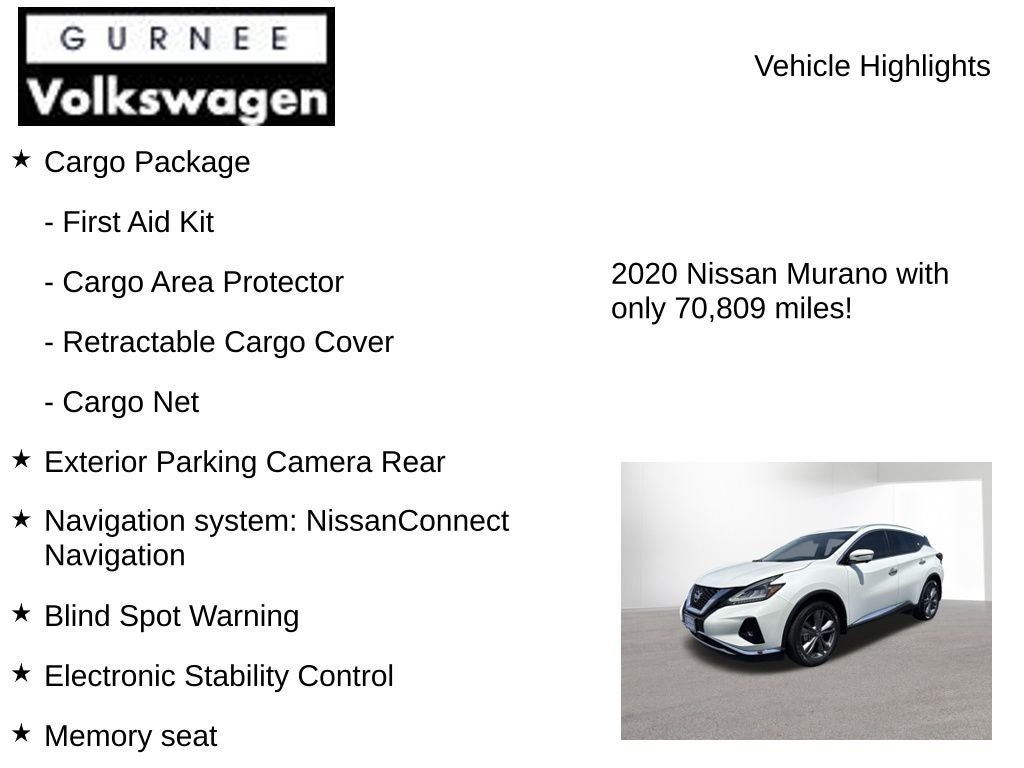 2020 Nissan Murano Platinum