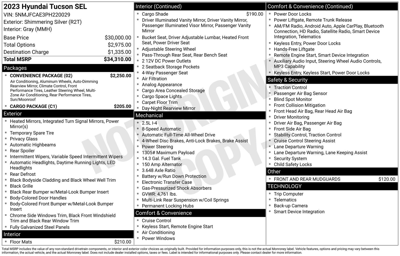 2023 Hyundai Tucson SEL Convenience