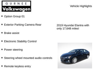 2019 Hyundai Elantra SE