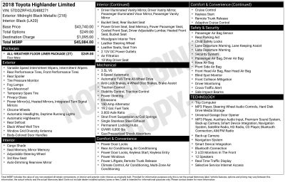 2018 Toyota Highlander Limited