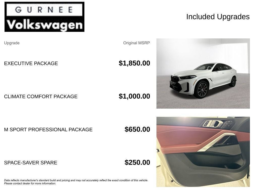 2024 BMW X6 M60i M Sport Executive Package