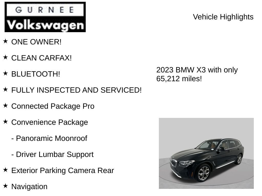 2023 BMW X3 xDrive30i