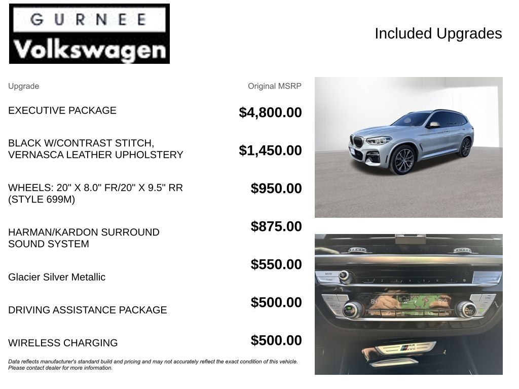 2020 BMW X3 M40i Executive Package