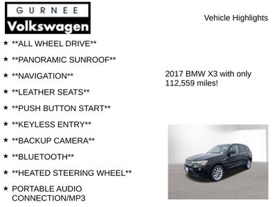 2017 BMW X3 xDrive28i Driving Assistance Plus Package