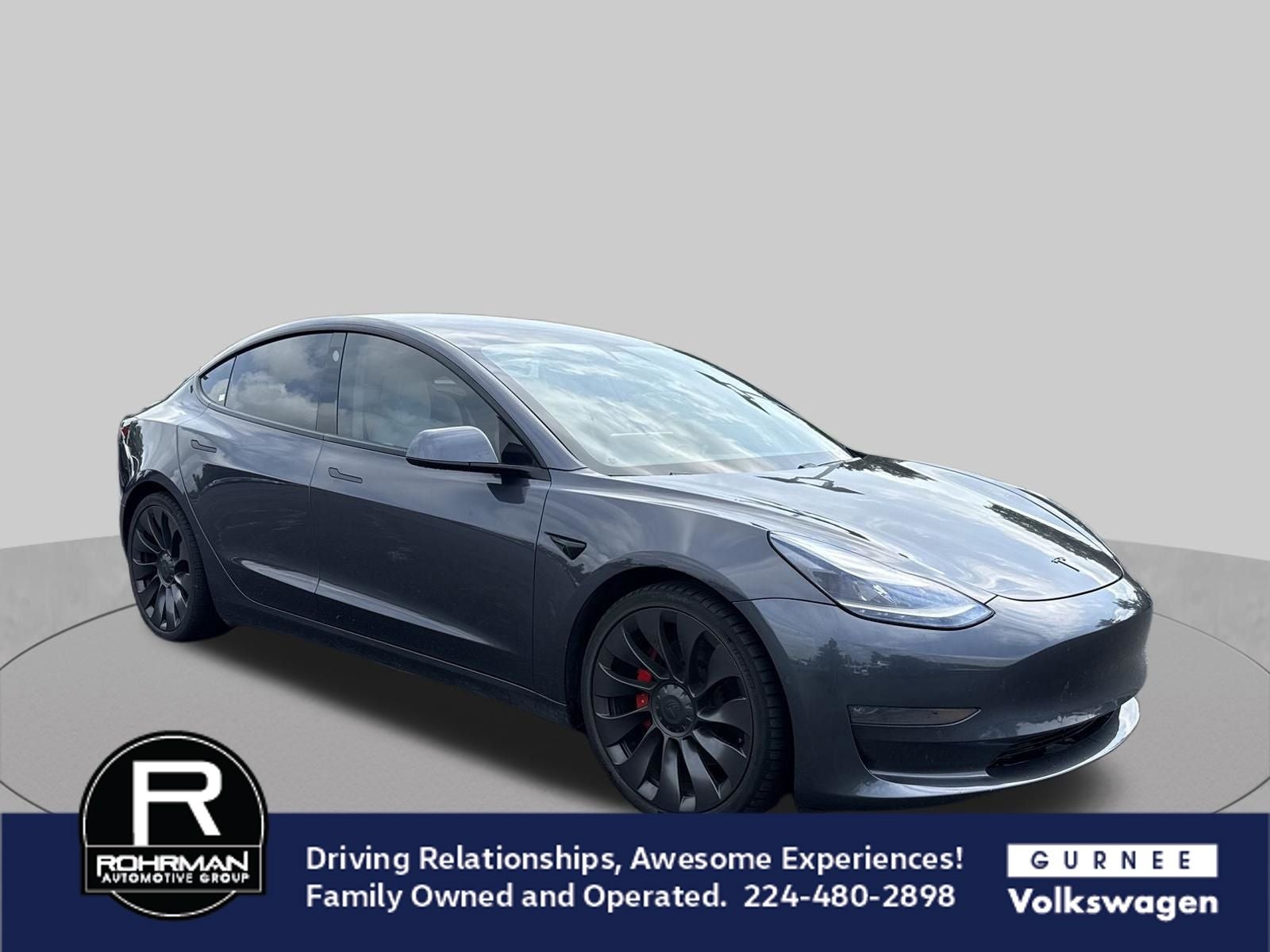 Used 2021 Tesla Model 3 Base with VIN 5YJ3E1EC9MF984991 for sale in Gurnee, IL