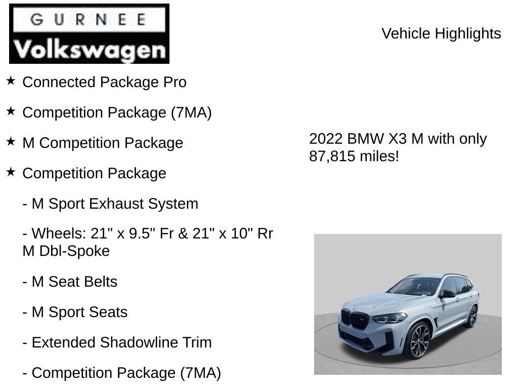 2022 BMW X3 M