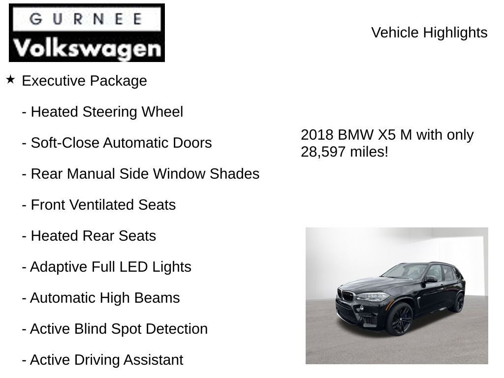 2018 BMW X5 M Base