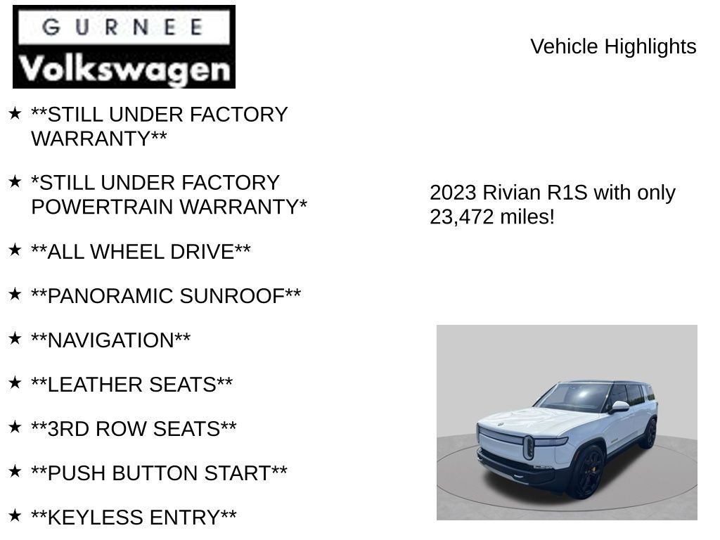 2023 Rivian R1S Adventure