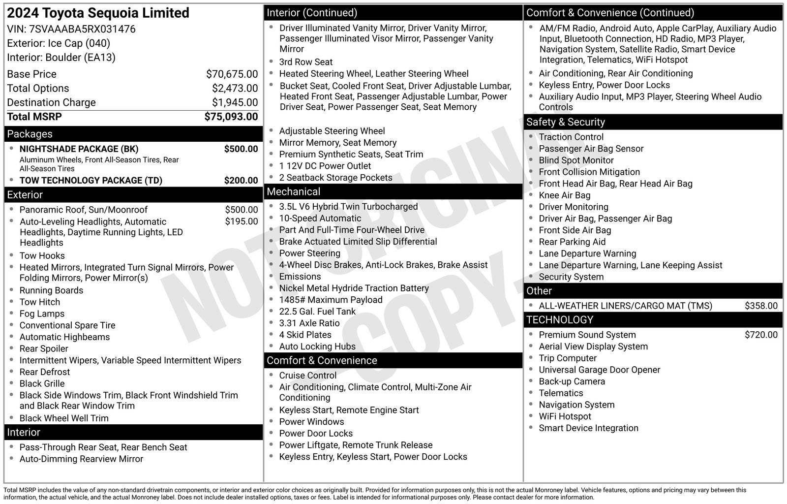 2024 Toyota Sequoia Limited