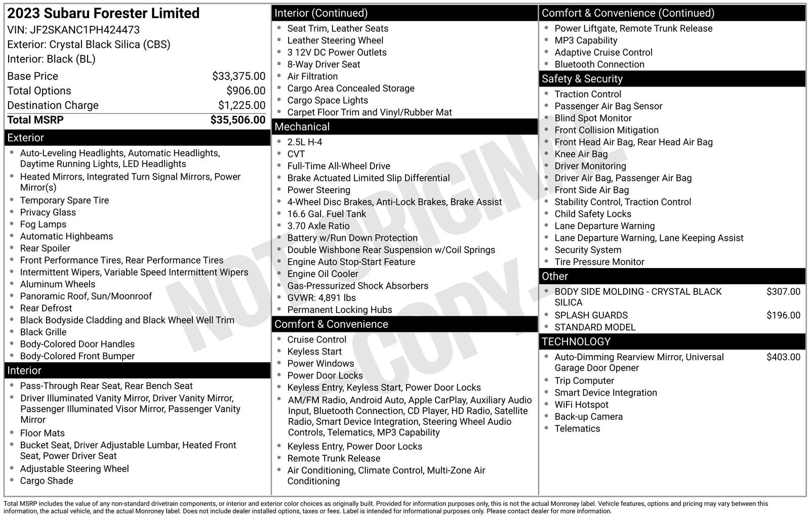 2023 Subaru Forester Limited