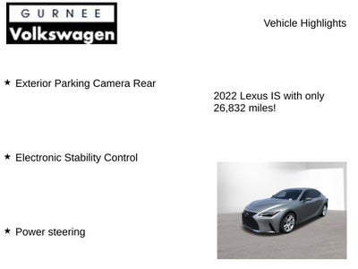 2022 Lexus IS 300