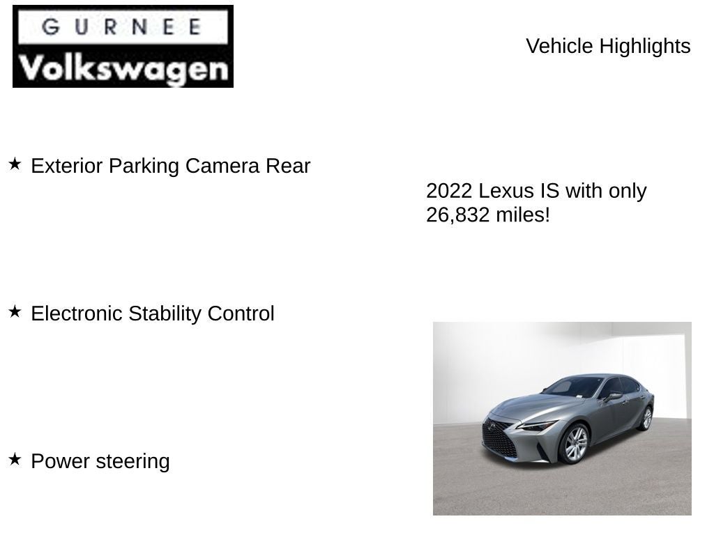 2022 Lexus IS 300