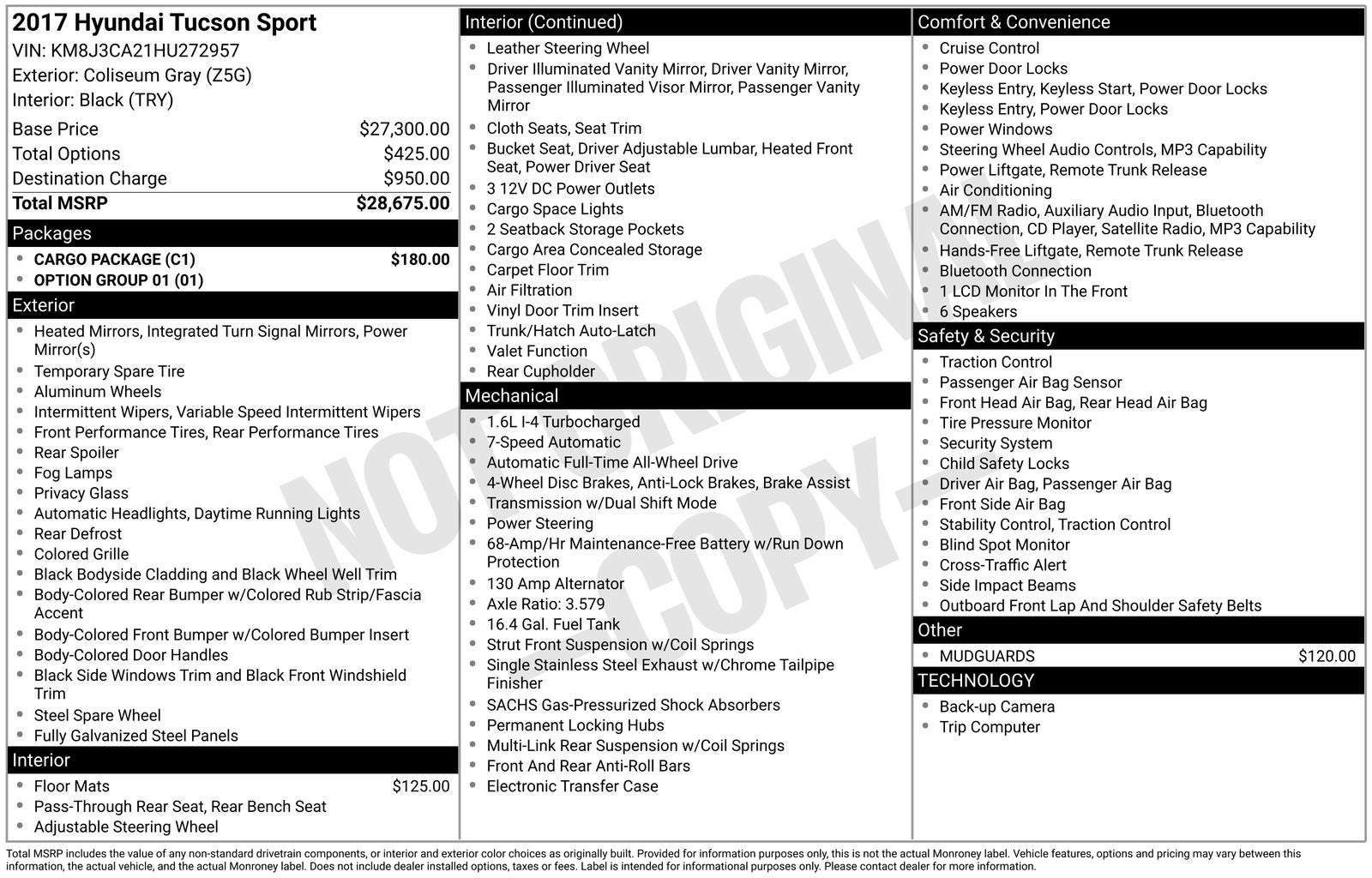 2017 Hyundai Tucson Sport