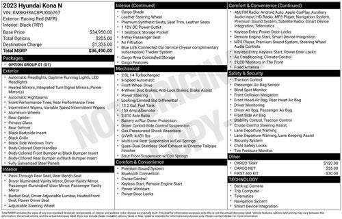 2023 Hyundai Kona N Base