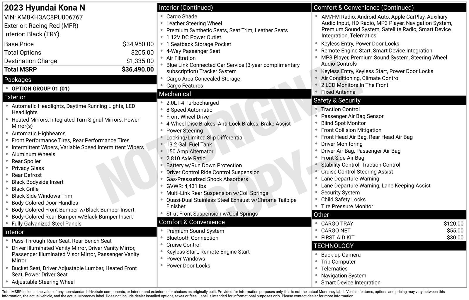 2023 Hyundai Kona N Base
