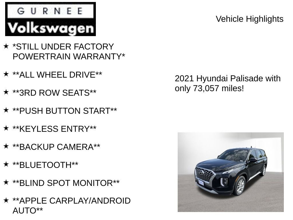 2021 Hyundai Palisade SE