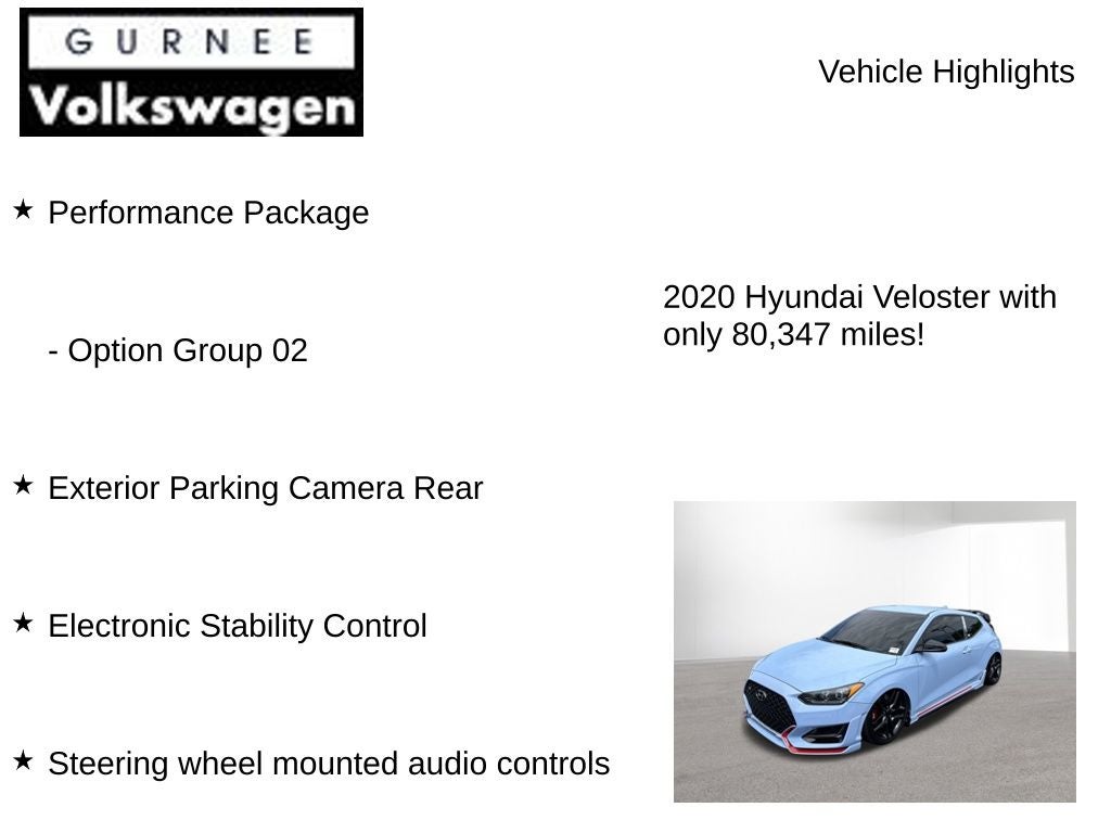 2020 Hyundai Veloster N