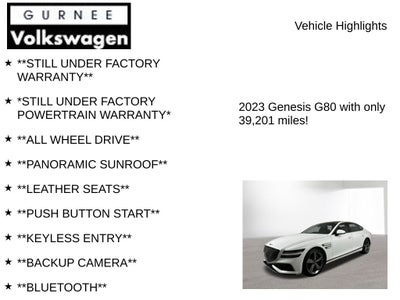 2023 Genesis G80 3.5T Prestige