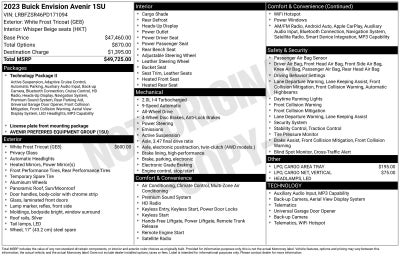 2023 Buick Envision Avenir