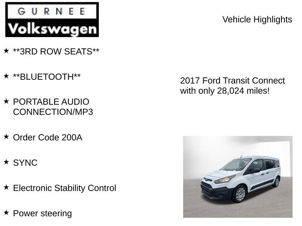 2017 Ford Transit Connect XL