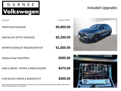 2021 Audi SQ8 4.0T Prestige quattro