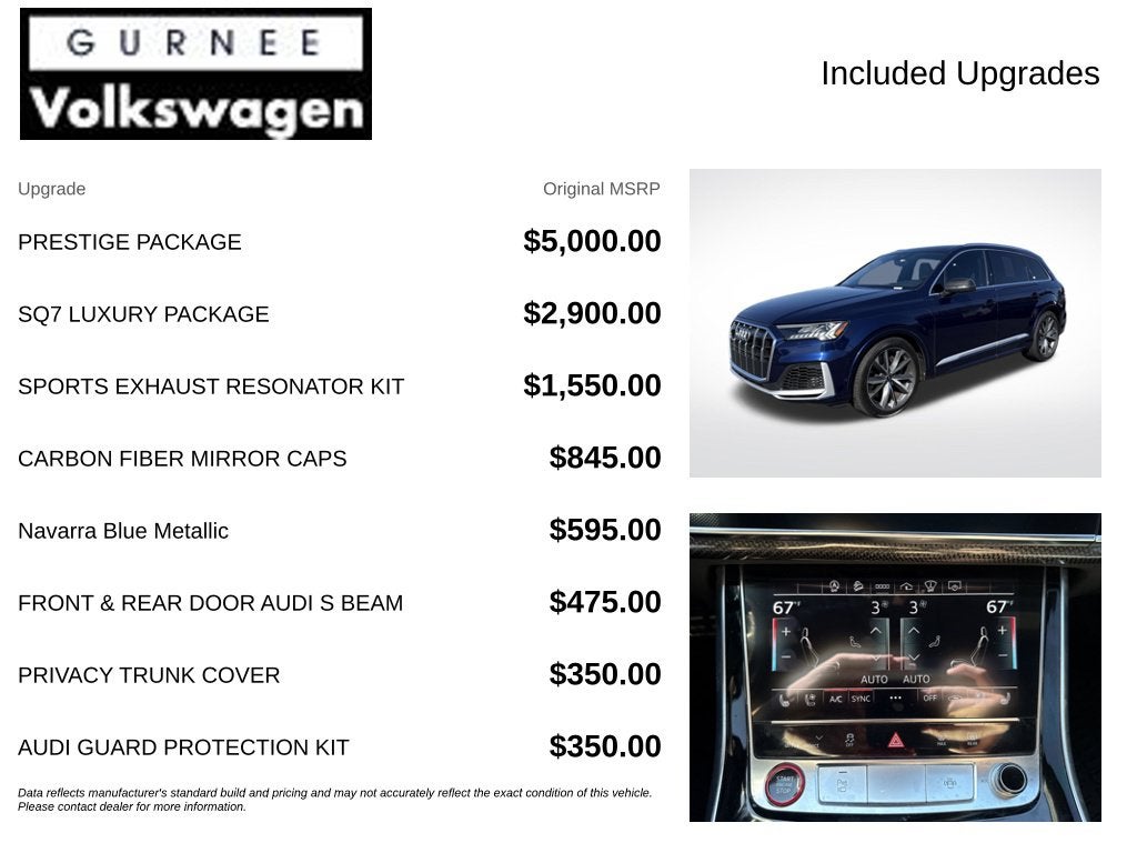 2022 Audi SQ7 Prestige quattro