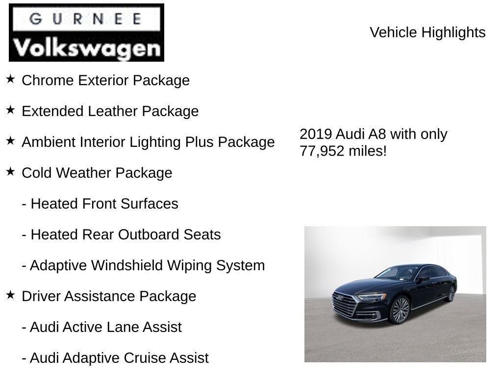 2019 Audi A8 L 55 quattro
