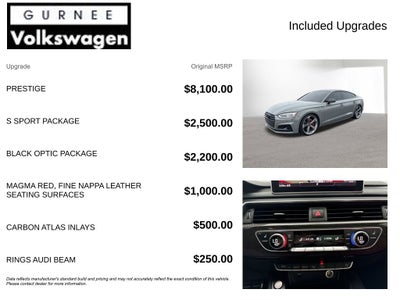 2019 Audi S5 Sportback Prestige quattro