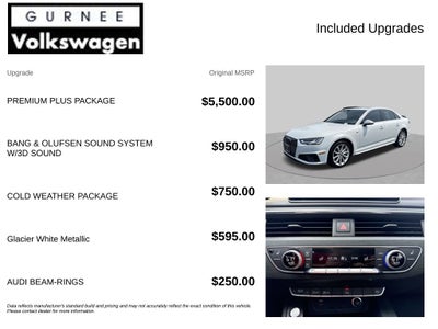 2019 Audi A4 2.0T Premium Plus quattro