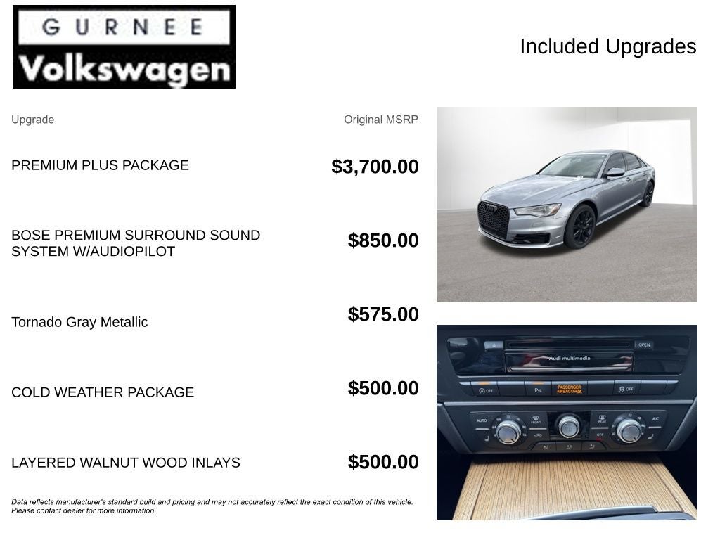 2016 Audi A6 2.0T Premium Plus quattro